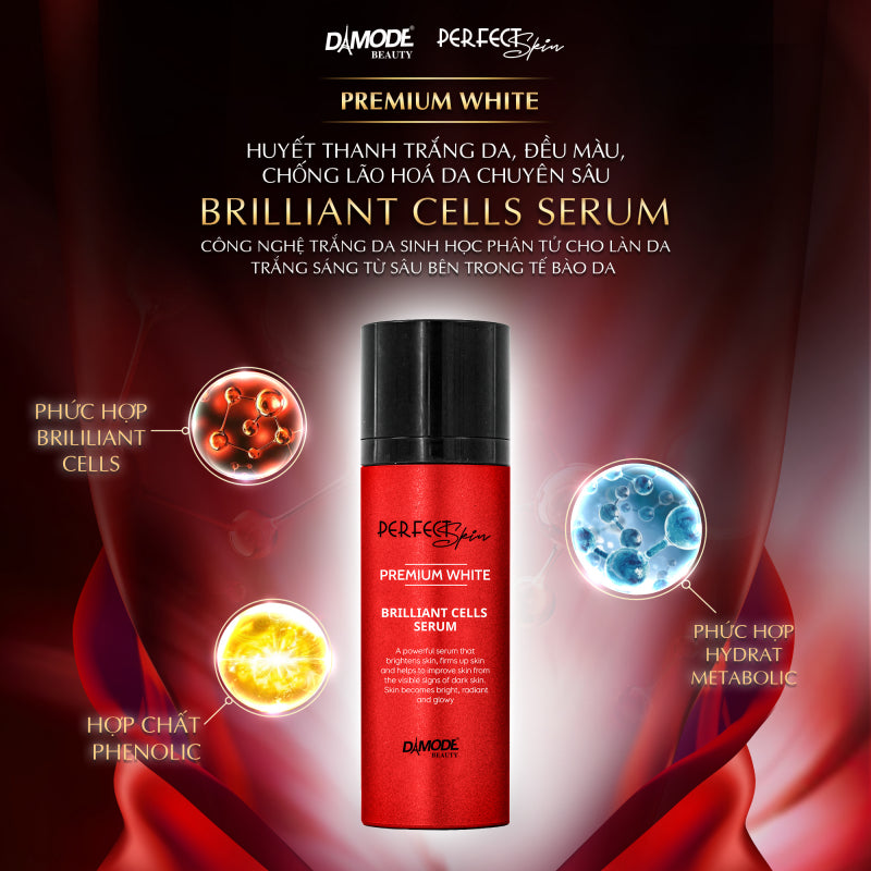 DAMODE Perfect Skin Premium White Brilliant Cells Serum- 30ml