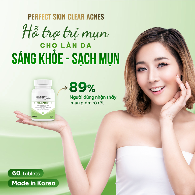 DAMODE Perfect Skin Clears Acne - 60 Tablets