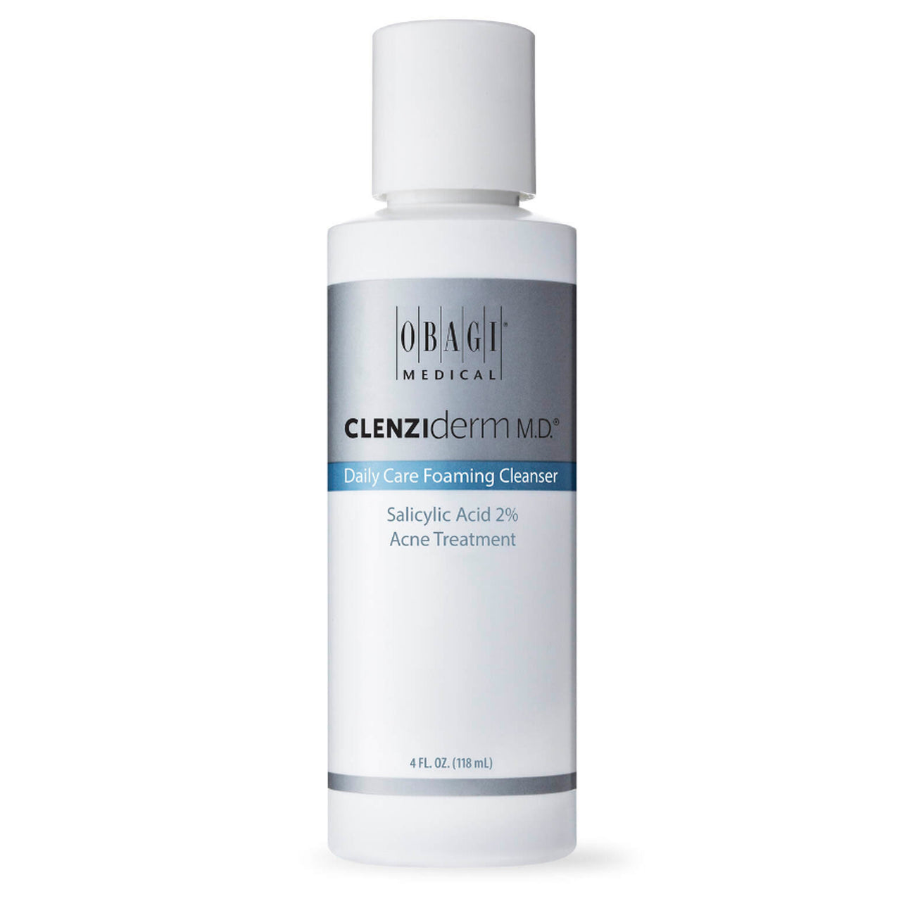 Obagi CLENZIderm MD Daily Care Foaming Cleanser Salicylic Acid 2% Acne Treatment 4 fl oz