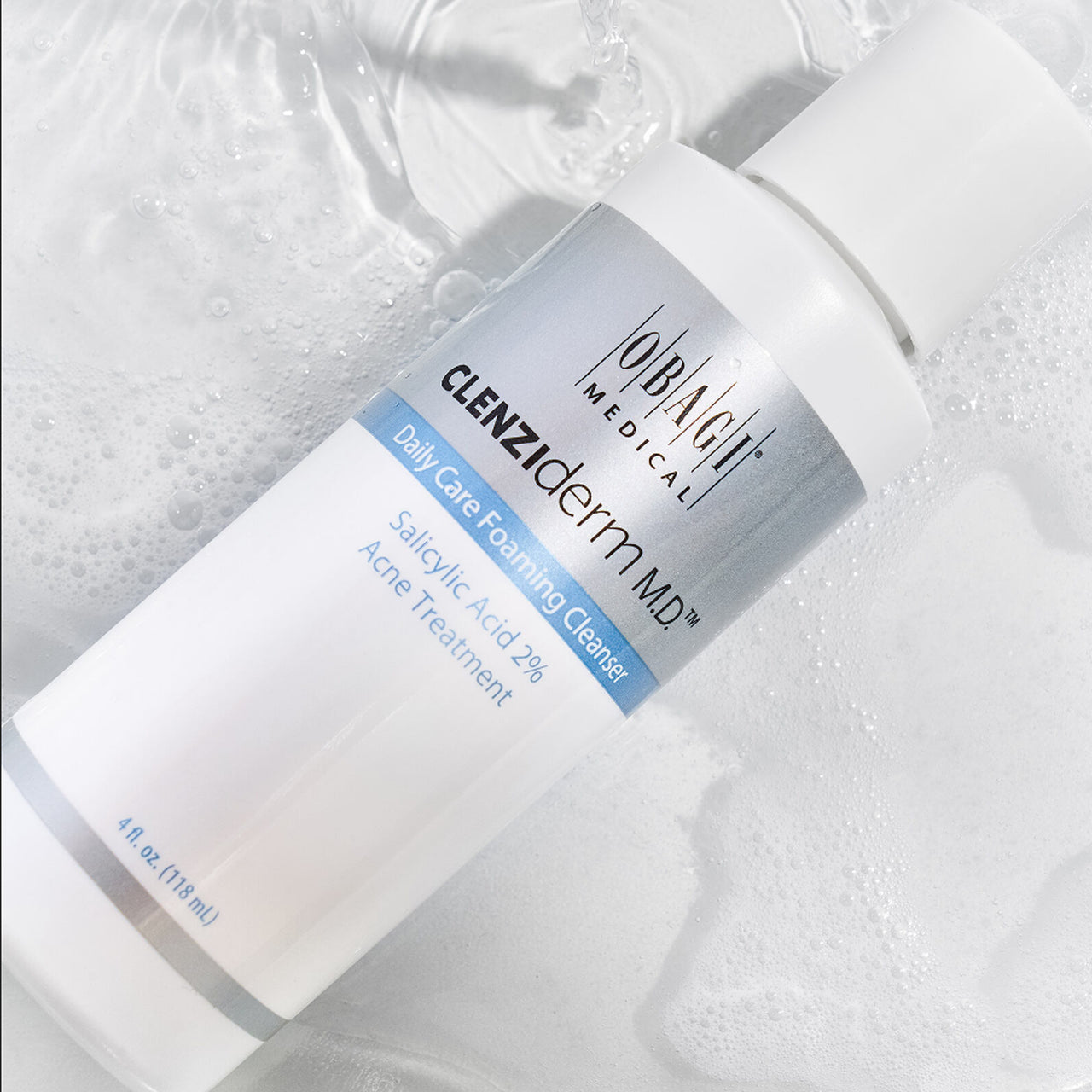 Obagi CLENZIderm MD Daily Care Foaming Cleanser Salicylic Acid 2% Acne Treatment 4 fl oz