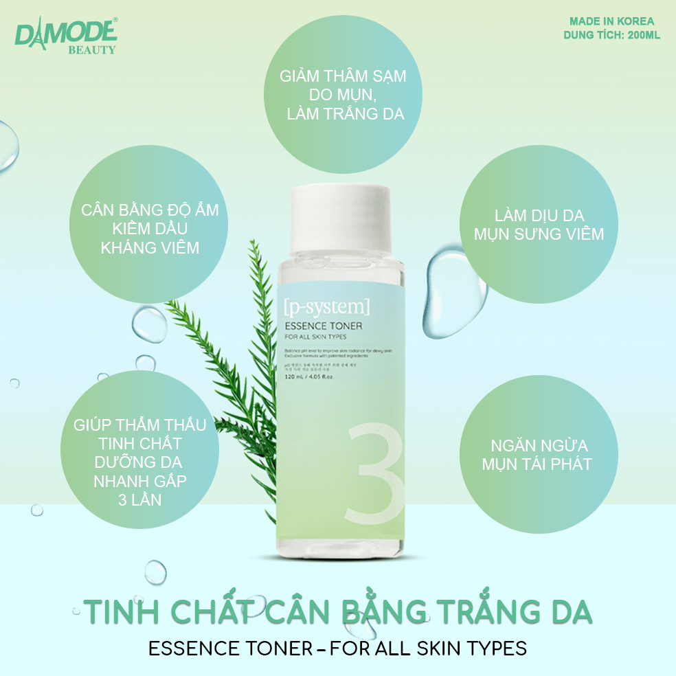 DAMODE P-SYSTEM Essence Toner For All Skin Types 120 ml