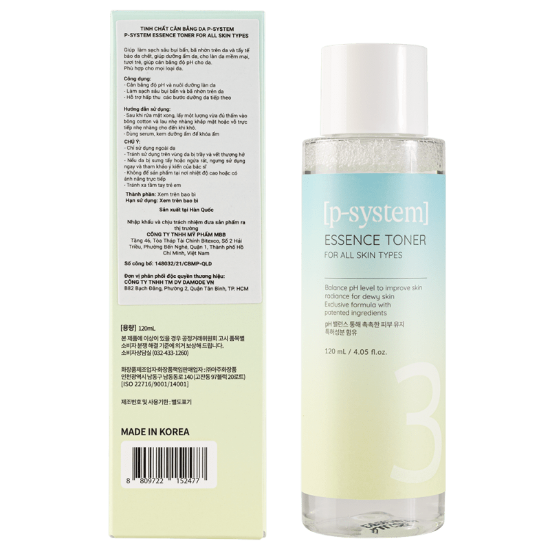 DAMODE P-SYSTEM Essence Toner For All Skin Types 120 ml