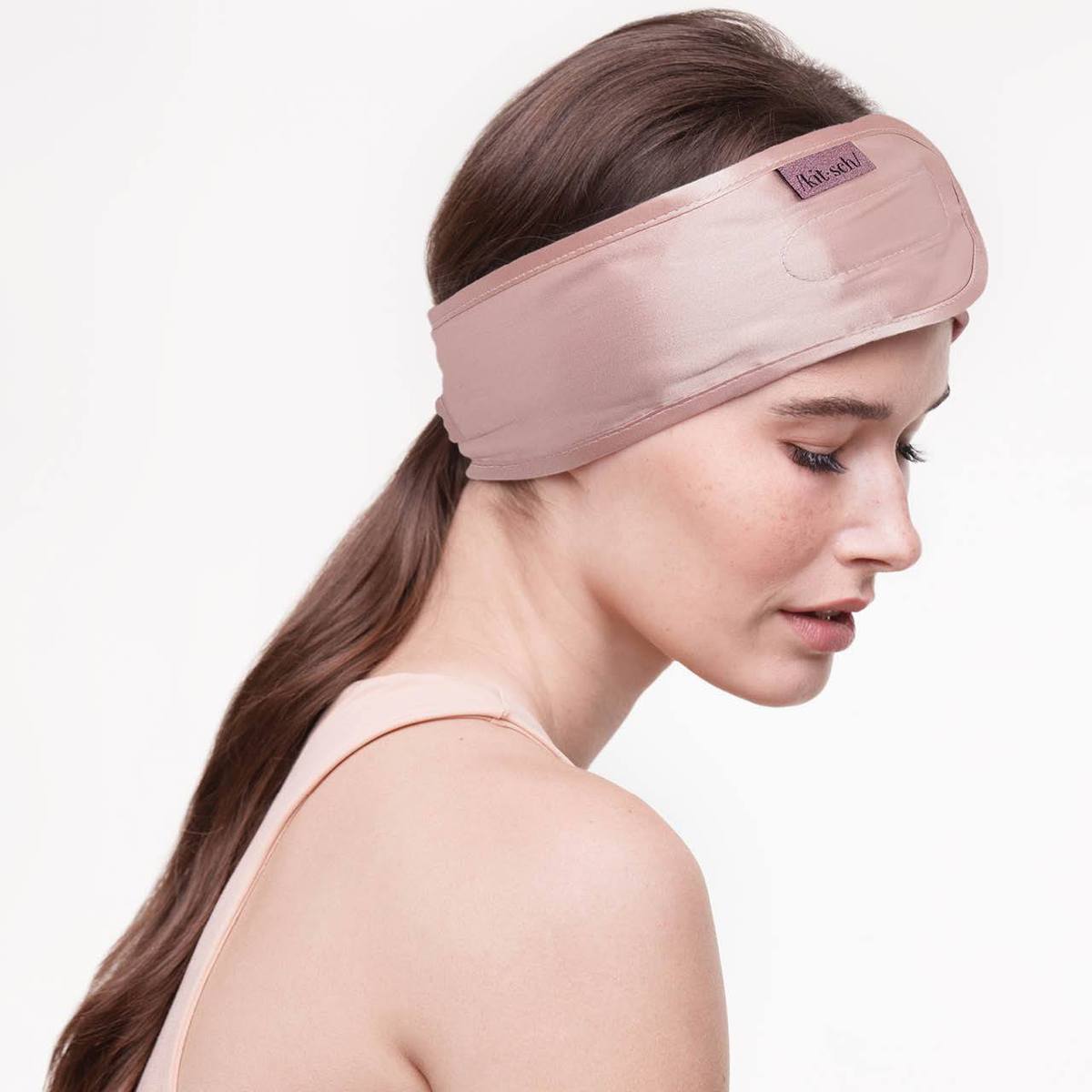 KITSCH Satin Sleep Headband - Blush
