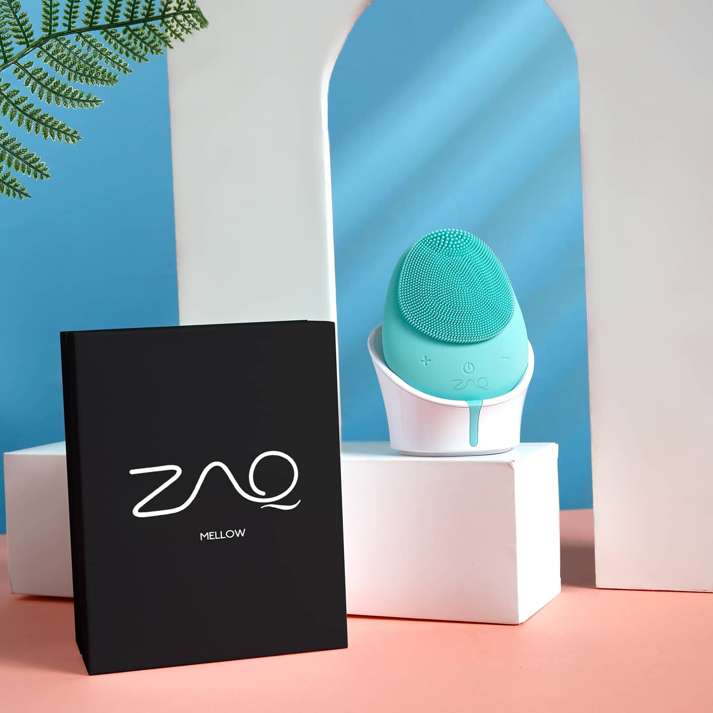 ZAQ Skin + Body Care Mellow Silicone Facial Cleansing Brush