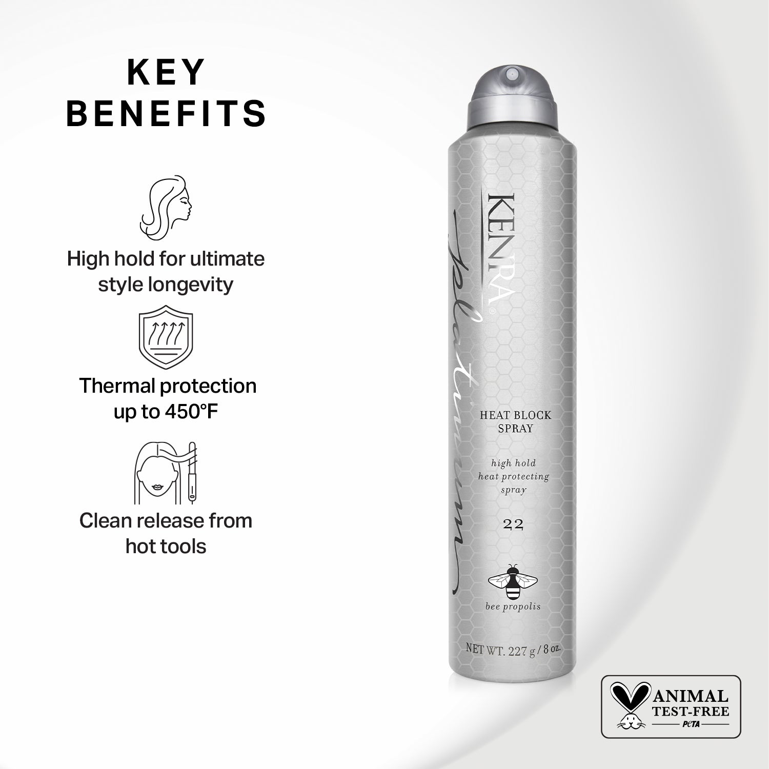 KENRA PLATINUM HEAT BLOCK SPRAY 22 - 8 OZ (Buy 3 Get 1 Free Mix & Match)