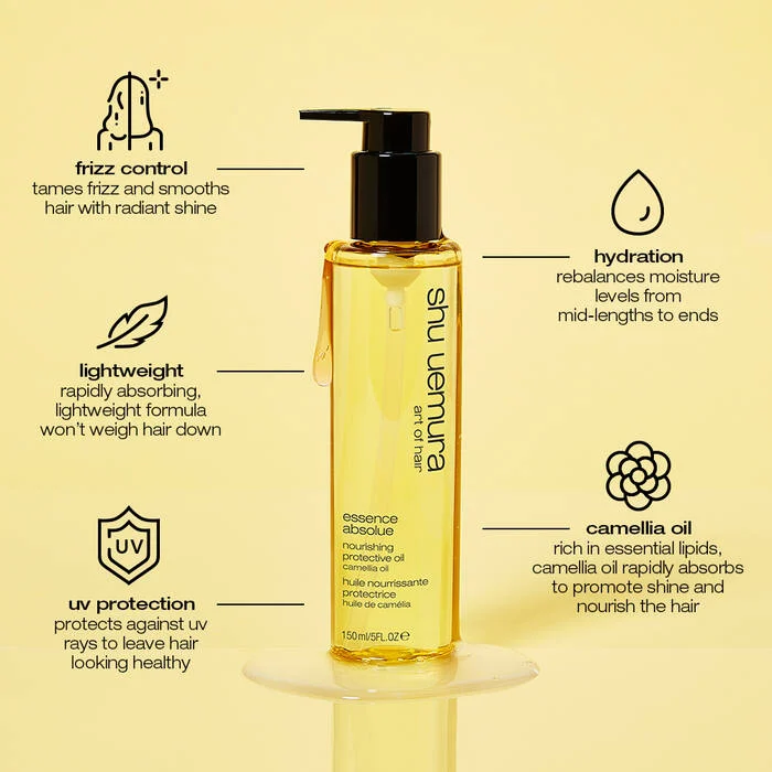 Shu Uemura Essence Absolue Nourishing Protective Hair Oil - 150ml (Buy 3 Get 1 Free Mix & Match)