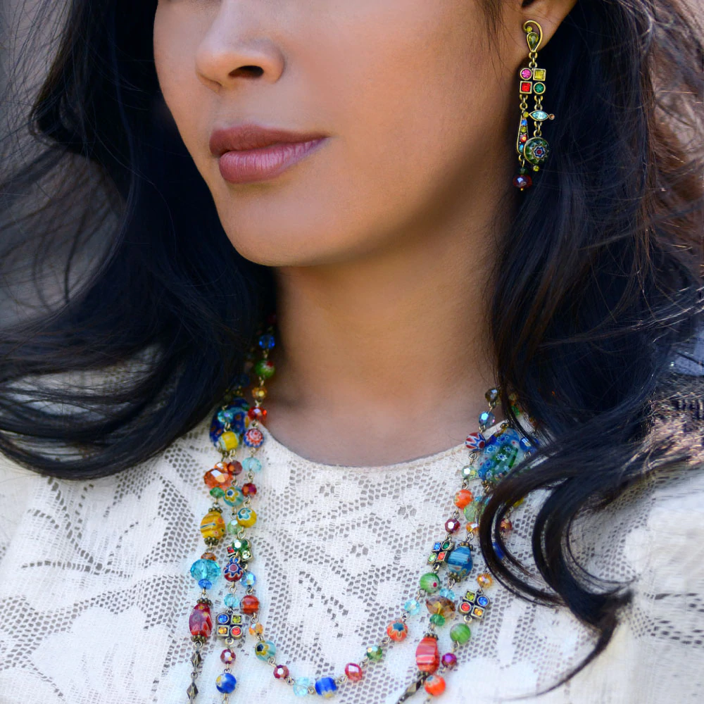 Sweet Romance Long Candy Beads Necklace N464 (Buy 2 Get 1 Free Mix & Match)