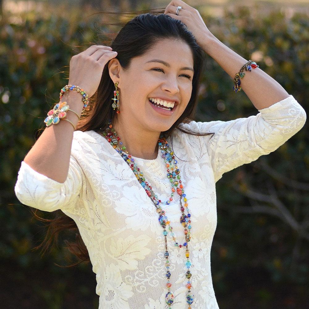 Sweet Romance Long Candy Beads Necklace N464 (Buy 2 Get 1 Free Mix & Match)
