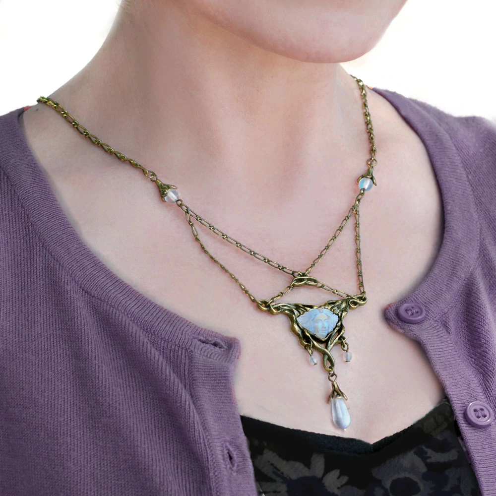 Sweet Romance Futura Art Nouveau Necklace N114 (Buy 2 Get 1 Free Mix & Match)