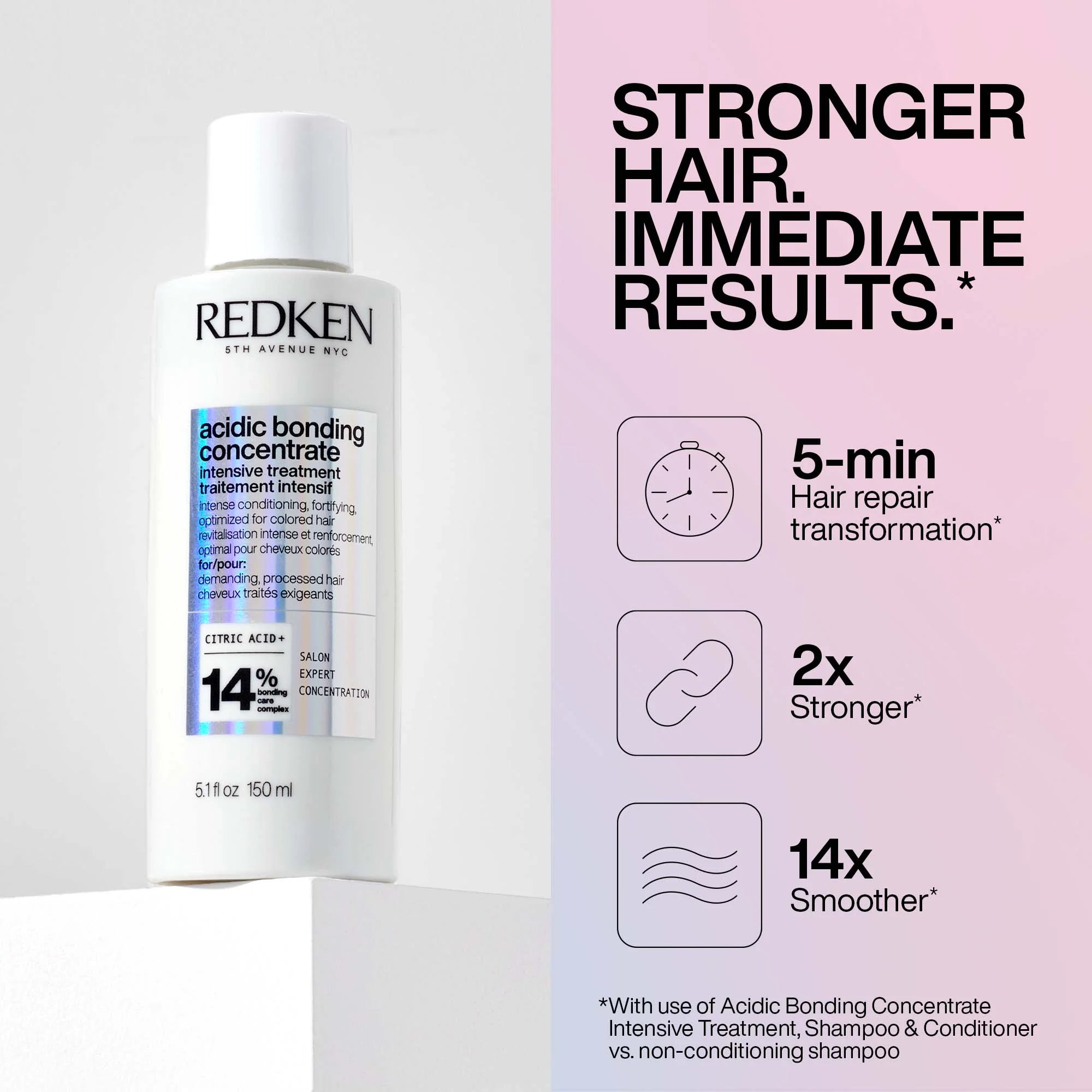 Redken ACIDIC BONDING CONCENTRATE INTENSIVE TREATMENT DAMAGED HAIR - 5.1 oz (Buy 2 Get 1 Free Mix & Match) (Buy 3 Get 1 Free Mix & Match)