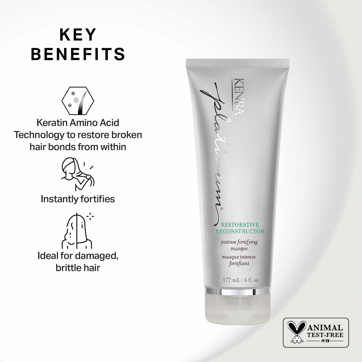 KENRA PLATINUM RESTORATIVE RECONSTRUCTOR - 6 OZ (Buy 3 Get 1 Free Mix & Match)