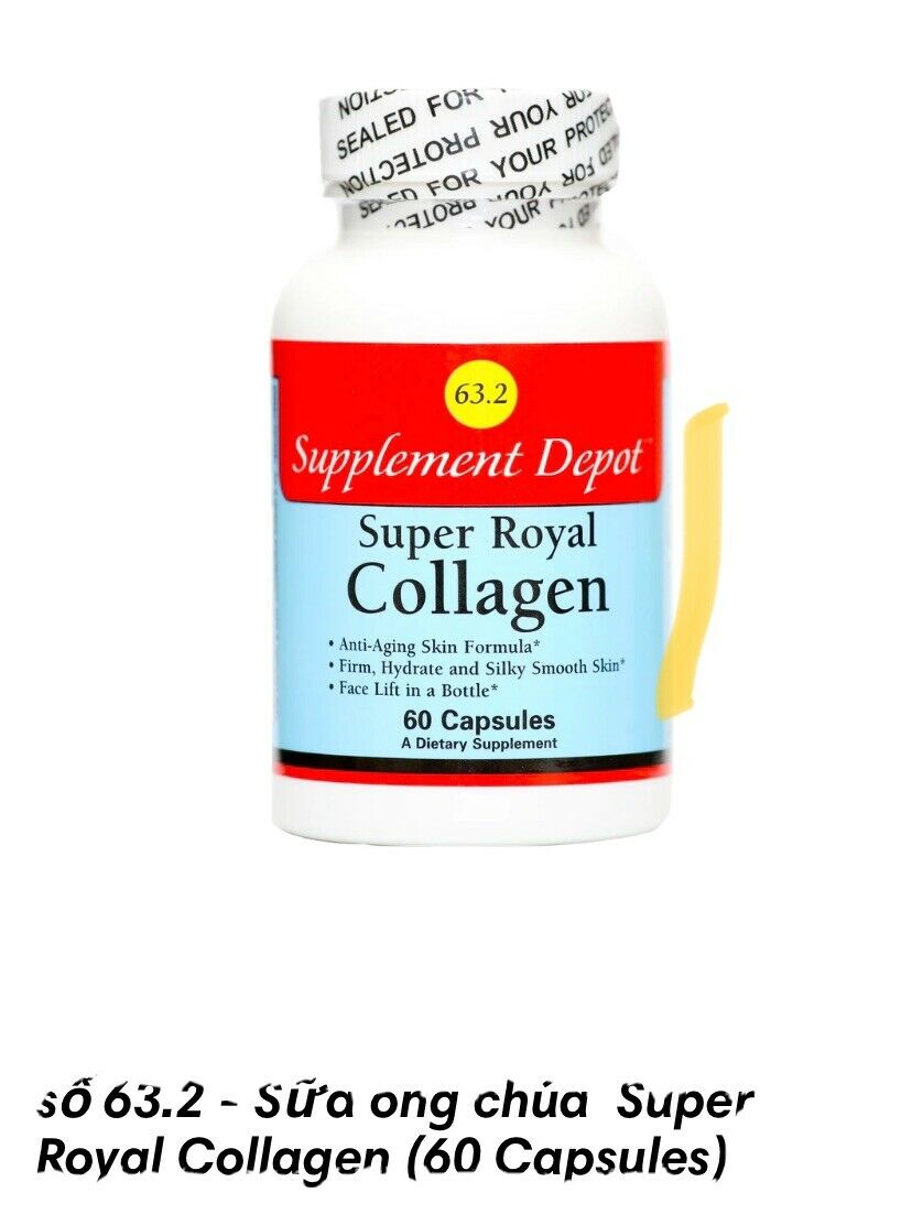 SUPPLEMENT DEPOT Super Royal Collagen #63.2 60 Capsules