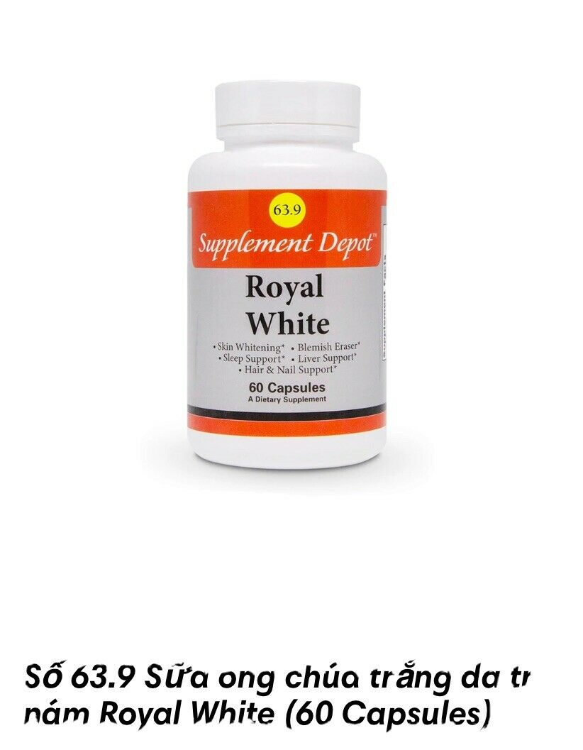 SUPPLEMENT DEPOT Royal White #63.9 60 Capsules