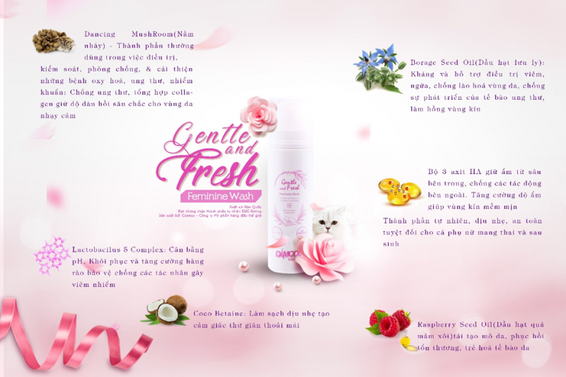 DAMODE Gentle and Fresh Feminine Wash 135ml