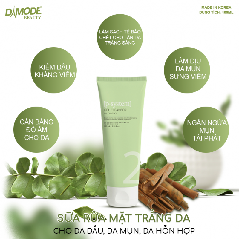 DAMODE BEAUTY Gel Cleanser Oil Control 100 ml