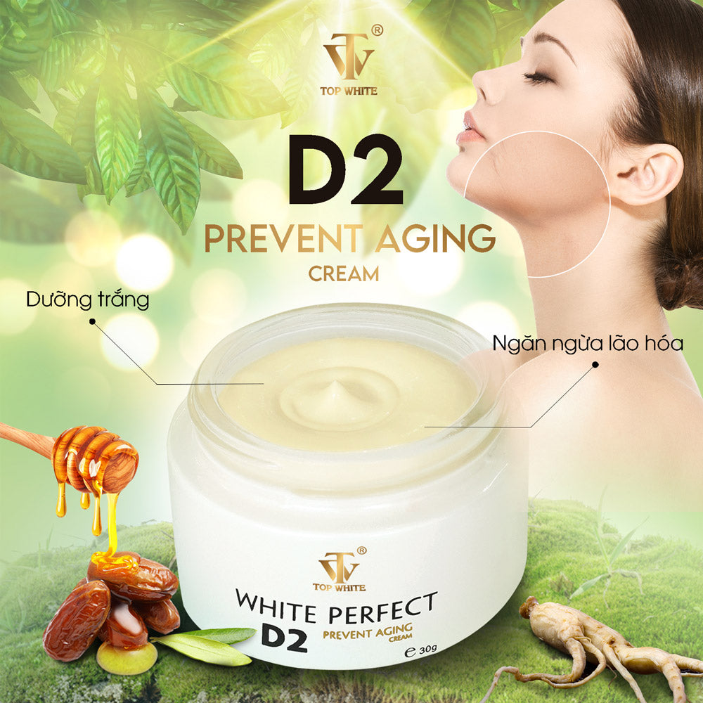 TOP WHITE WHITE PERFECT D2 : RECONDITION CREAM, RESTORE THE SKIN AT NIGHT