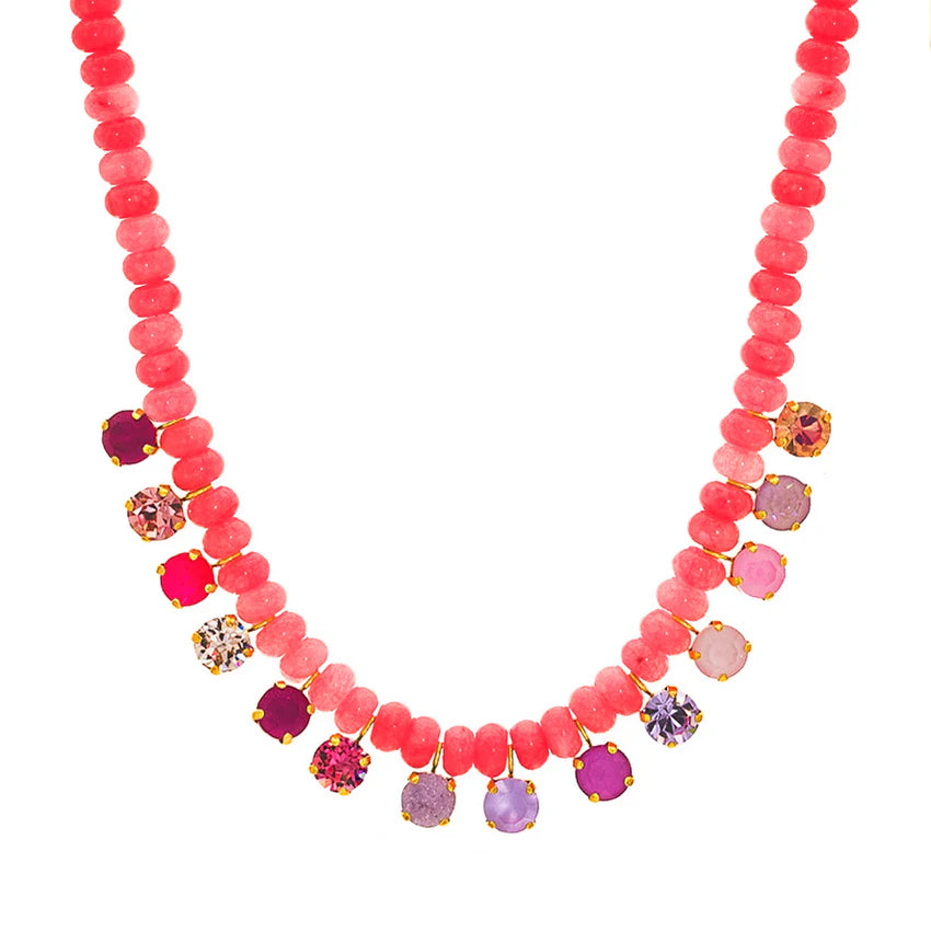 TOVA Bonnie Necklace in Dusty Rose