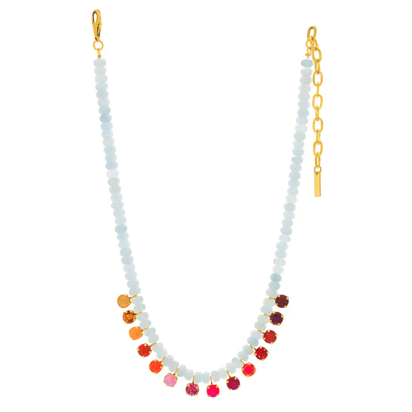 TOVA Bonnie Necklace in Light Blue