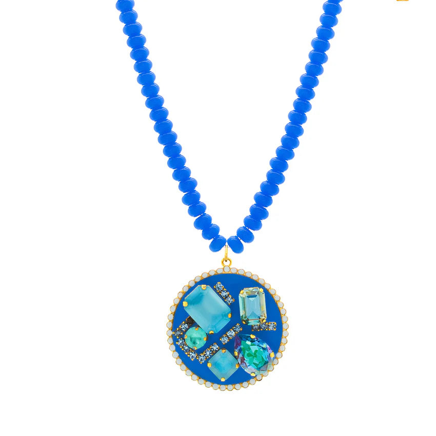 TOVA Ezana Necklace in Blue