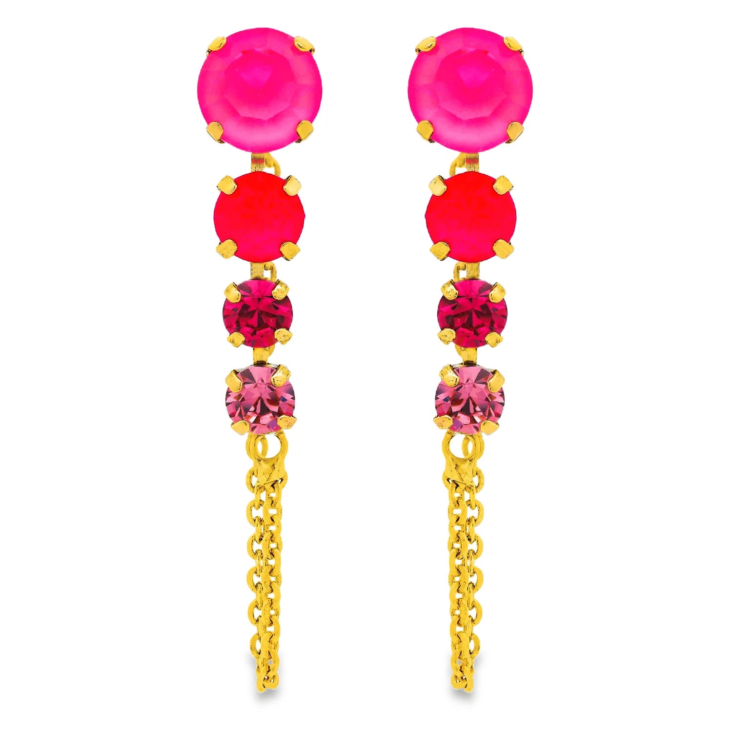 TOVA Gabrielle Earrings in Pinks