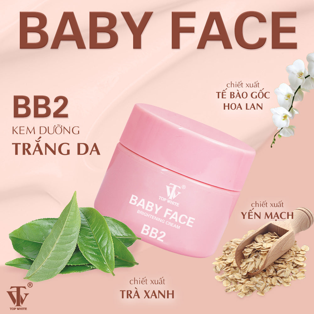 Top White Baby Face Brightening Cream BB2