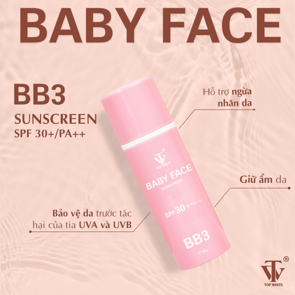 Top White Baby Face Sunscreen BB3