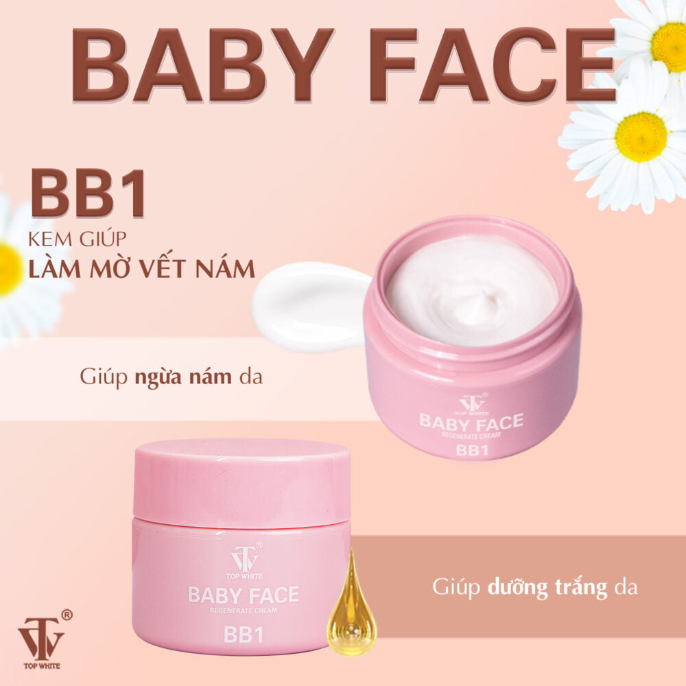 Top White Baby Face Regenerate Cream BB1