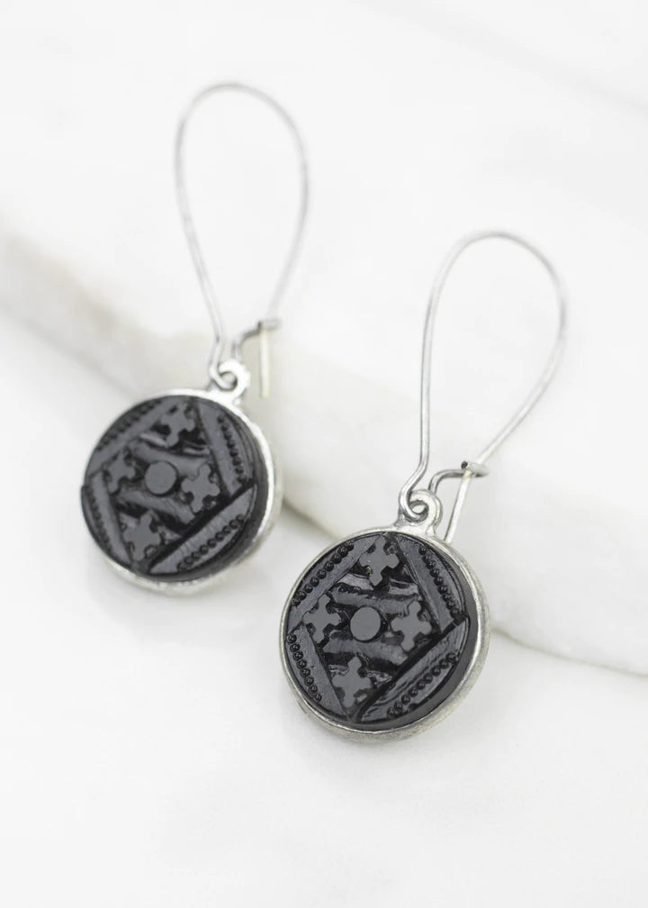 Grandmother's Buttons Courtly Earrings [PRE-ORDER] (Buy 2 Get 1 Free Mix & Match)