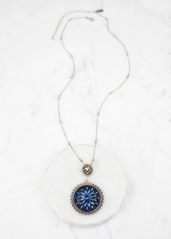 Grandmother's Buttons Blue Star Necklace [PRE-ORDER] (Buy 2 Get 1 Free Mix & Match)
