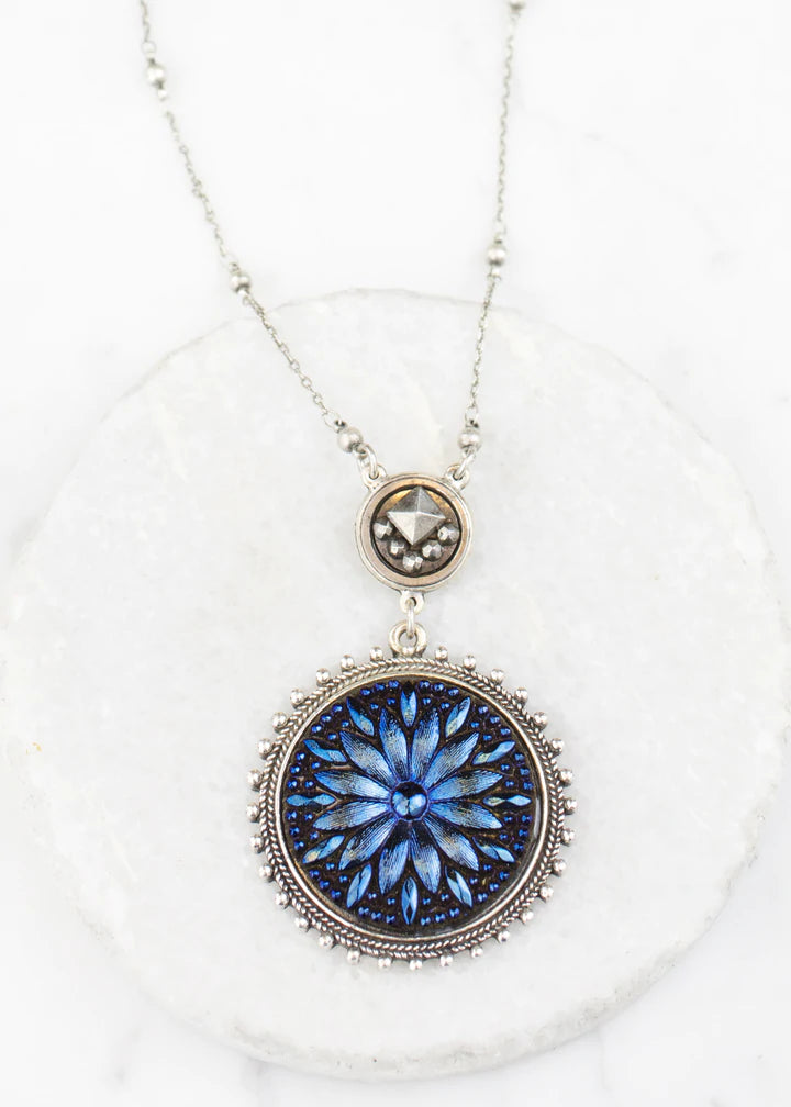 Grandmother's Buttons Blue Star Necklace [PRE-ORDER] (Buy 2 Get 1 Free Mix & Match)