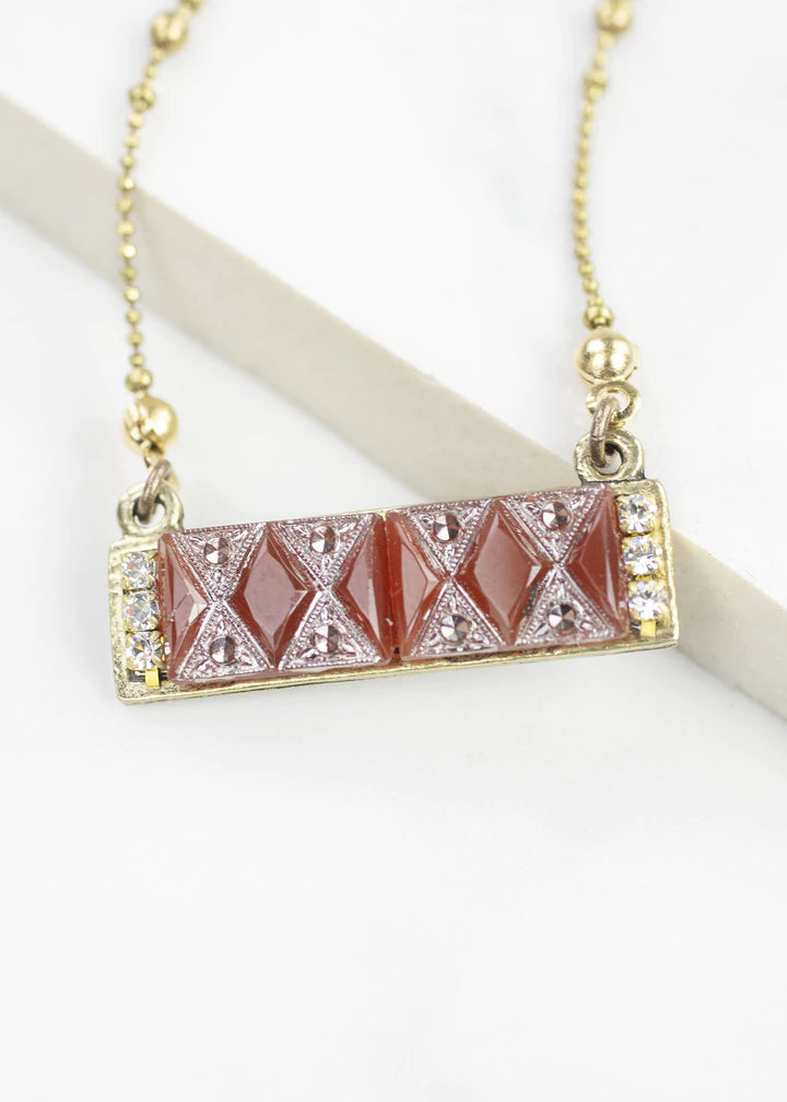 Grandmother's Buttons Mirabeau in Carnelian Necklace [PRE-ORDER] (Buy 2 Get 1 Free Mix & Match)
