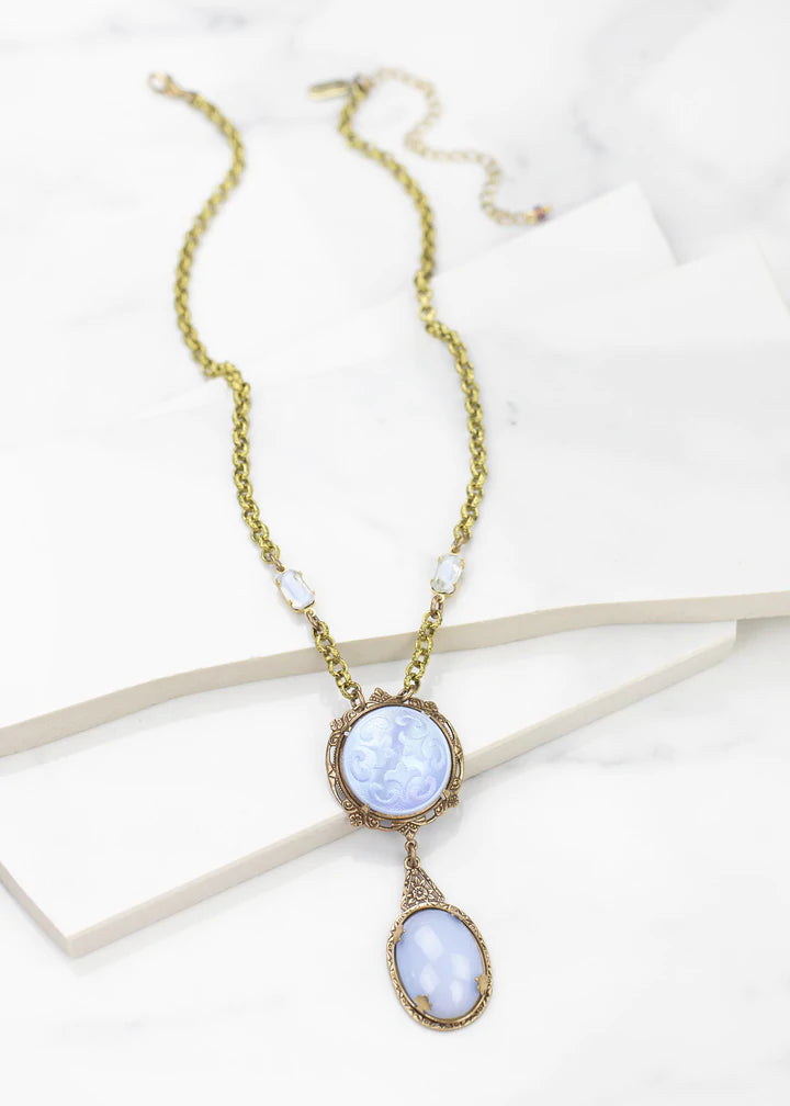 Grandmother's Buttons Song Sung Blue Necklace [PRE-ORDER] (Buy 2 Get 1 Free Mix & Match)