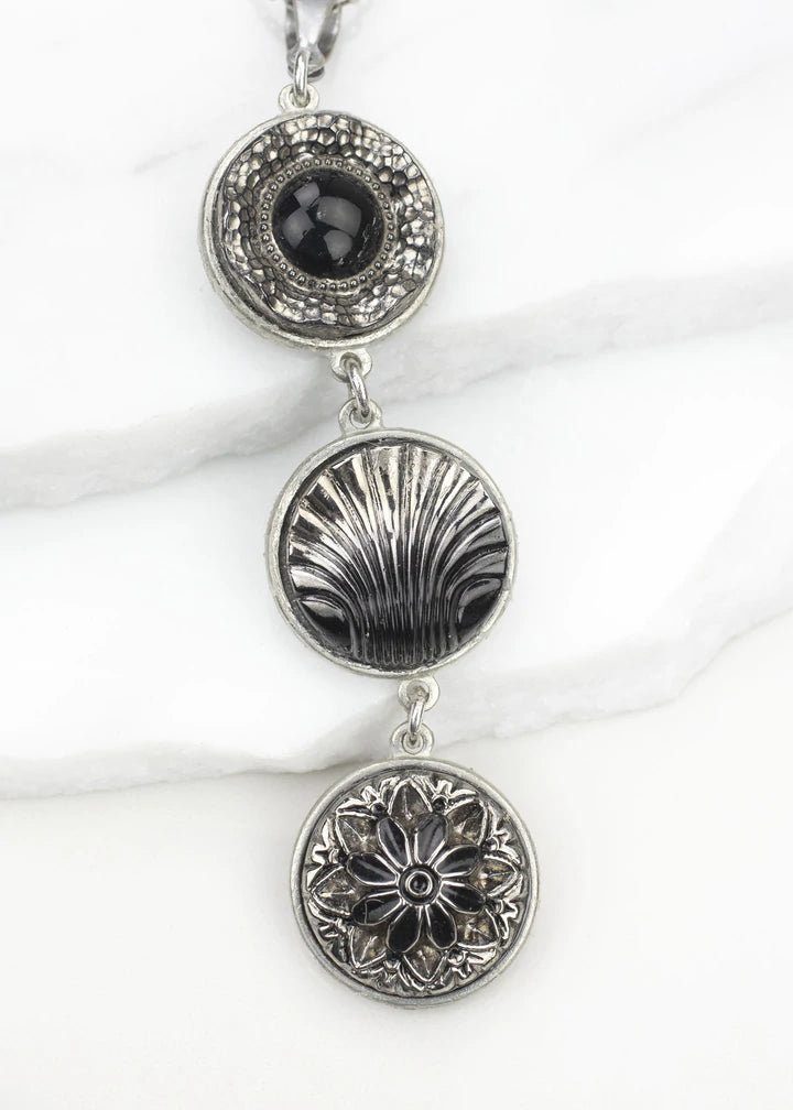 Grandmother's Buttons Thalia Trio Necklace [PRE-ORDER] (Buy 2 Get 1 Free Mix & Match)