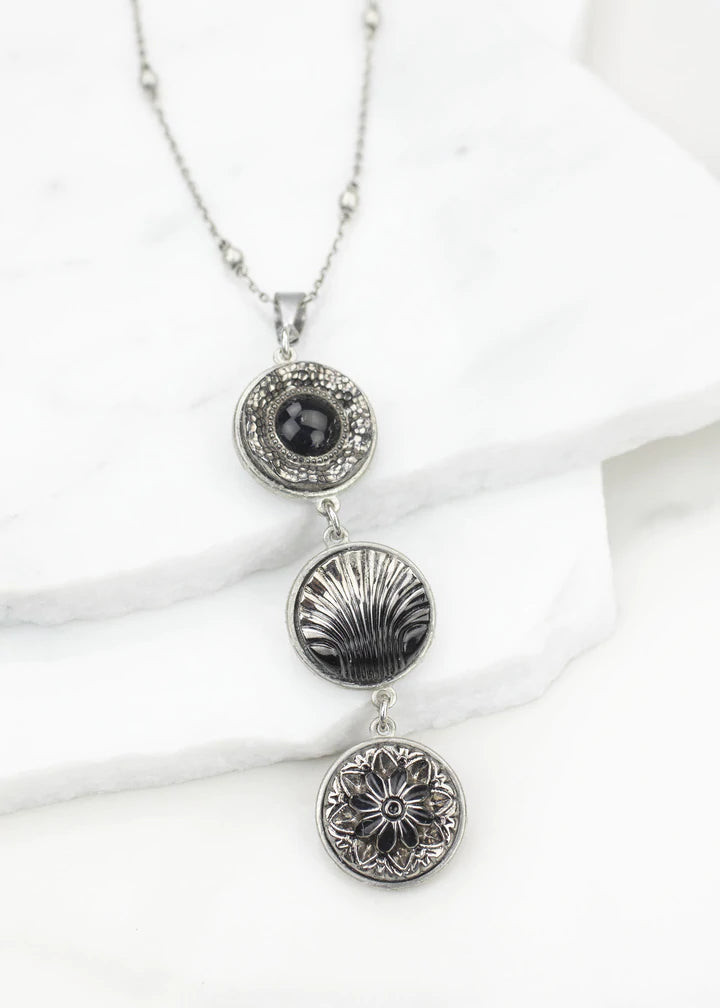 Grandmother's Buttons Thalia Trio Necklace [PRE-ORDER] (Buy 2 Get 1 Free Mix & Match)