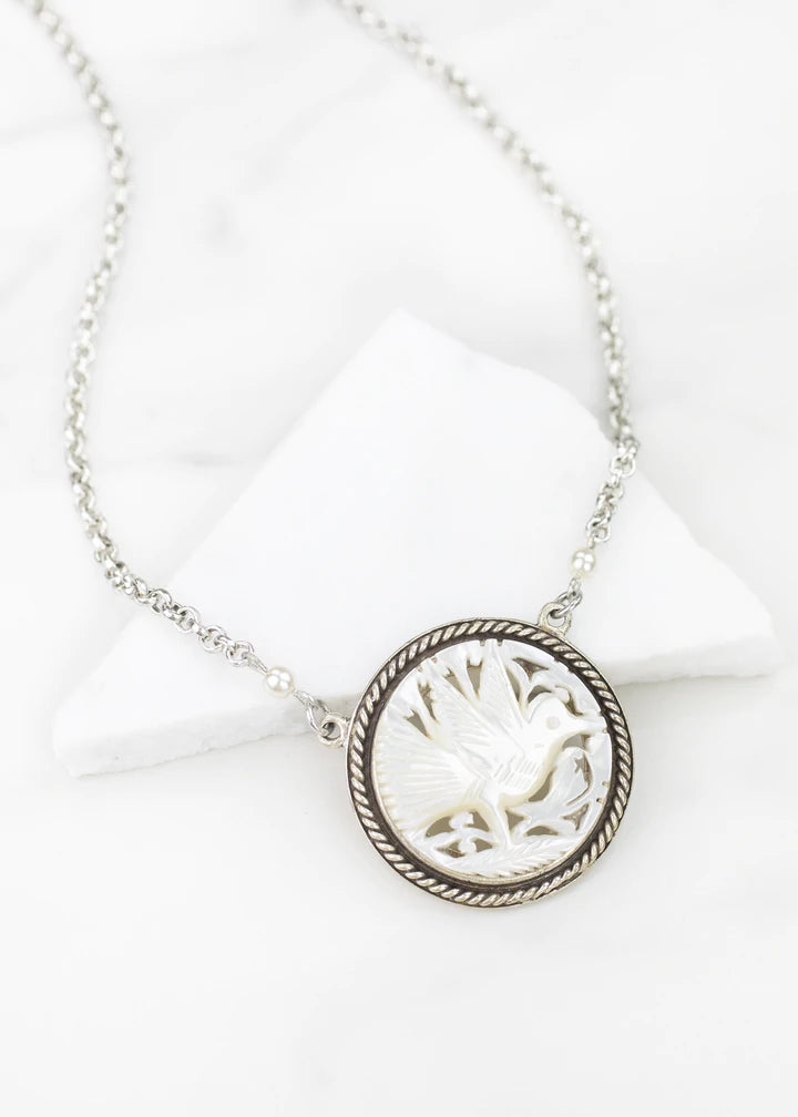 Grandmother's Buttons Bethlehem Pearl Bird Necklace [PRE-ORDER] (Buy 2 Get 1 Free Mix & Match)