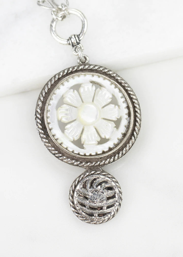 Grandmother's Buttons Bethlehem Pearl Flower Necklace [PRE-ORDER] (Buy 2 Get 1 Free Mix & Match)