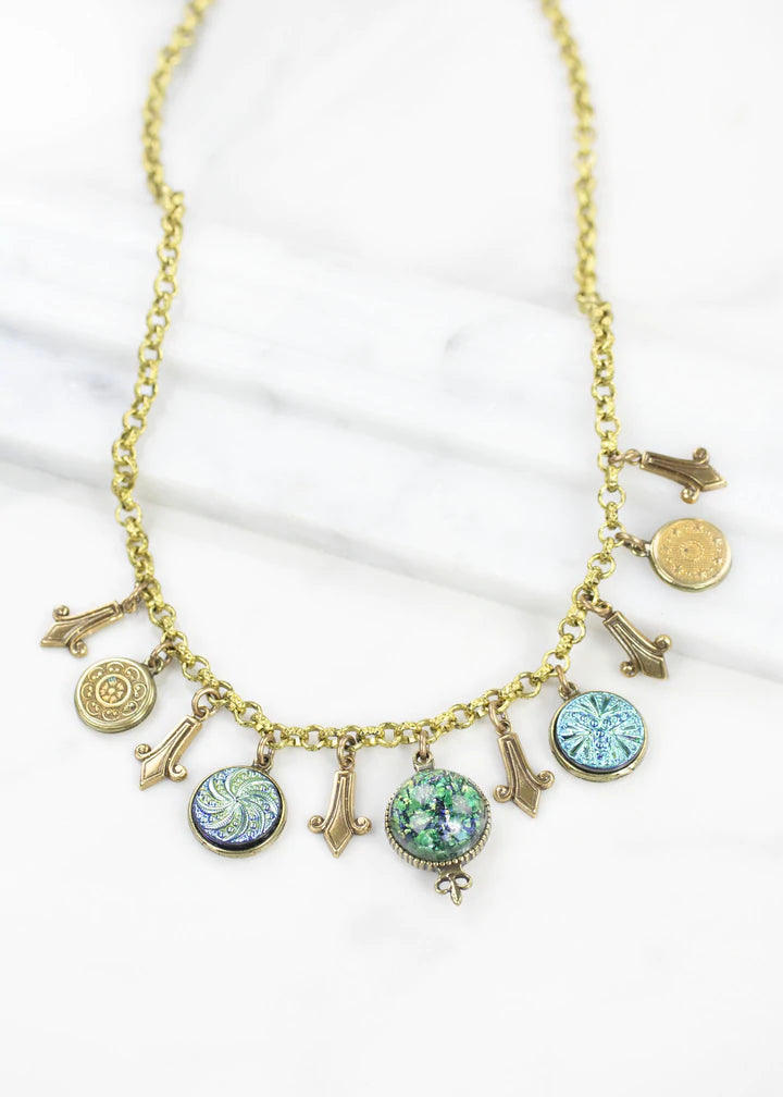 Grandmother's Buttons Fleur de Opal Necklace [PRE-ORDER] (Buy 2 Get 1 Free Mix & Match)