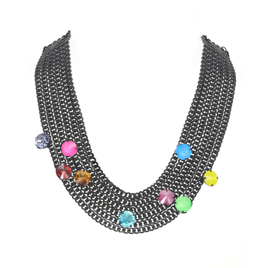 [PRE-ORDER] Tova Kimberly Necklace in Smutt / Neon (Buy 2 Get 1 Free Mix & Match)