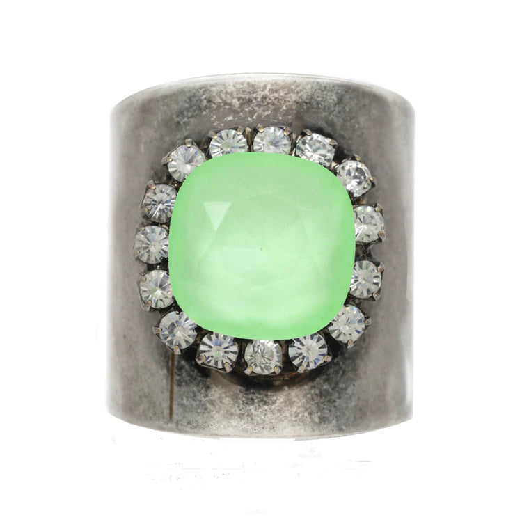 [PRE-ORDER] Tova Sydney Square Antique Silver in Electric Green (Buy 2 Get 1 Free Mix & Match)