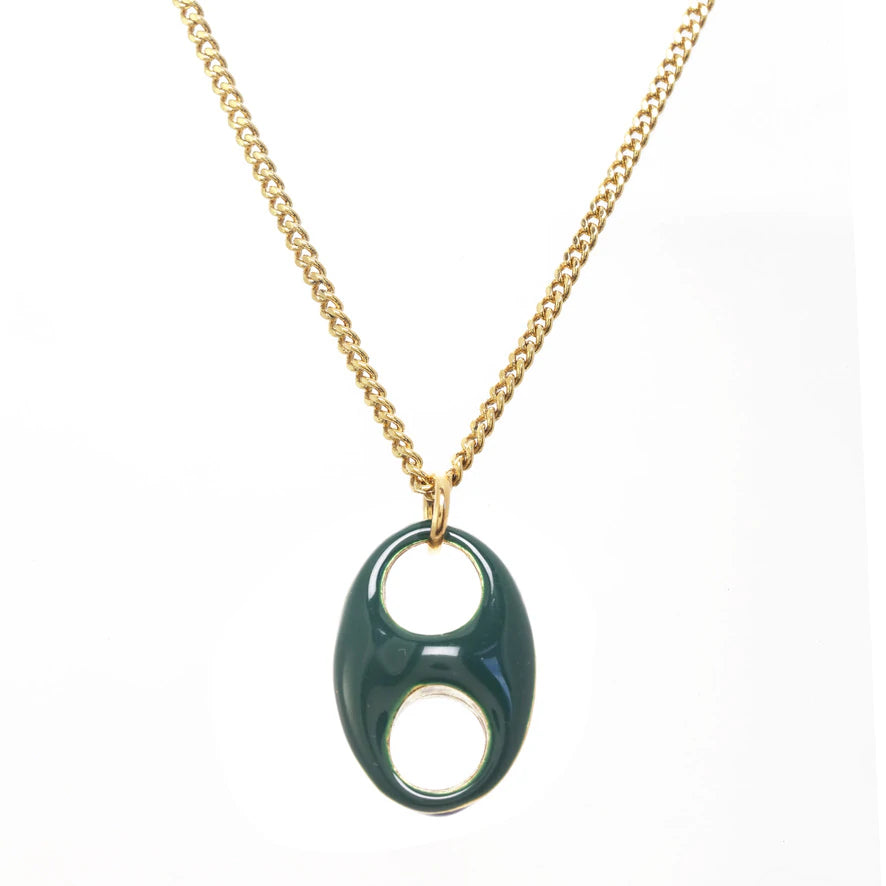 [PRE-ORDER] Tova Amherst Reversible Single Necklace Forest Green / Navy (Buy 2 Get 1 Free Mix & Match)