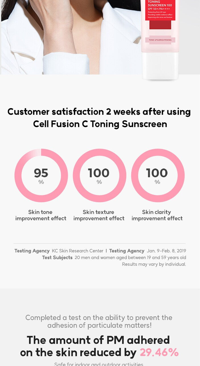 Cell Fusion C Toning Sunscreen 100 SPF50+/PA++++  50 ml