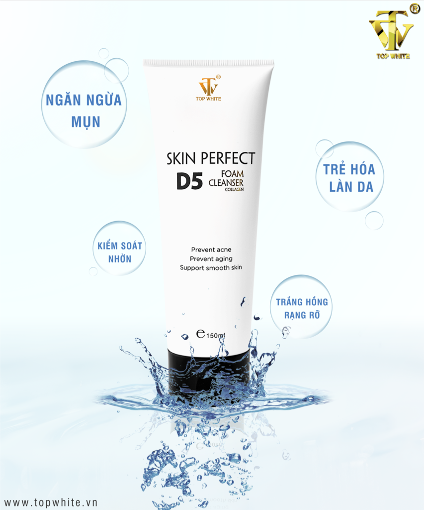 TOP WHITE PRODUCT SET FOR CLEANING SKIN, PREVENTING BLEMISHES, DARK SPOTS
