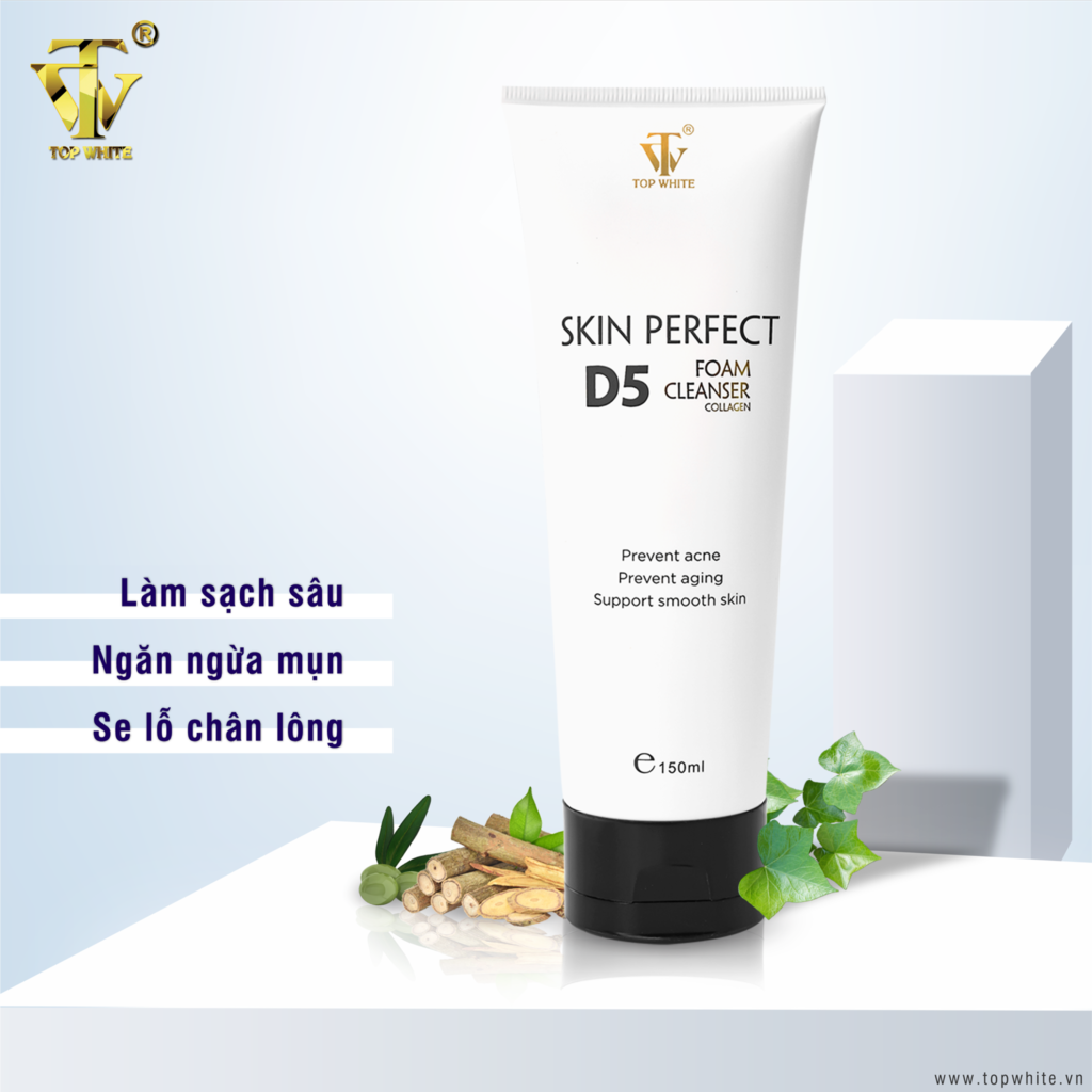 TOP WHITE PRODUCT SET FOR CLEANING SKIN, PREVENTING BLEMISHES, DARK SPOTS