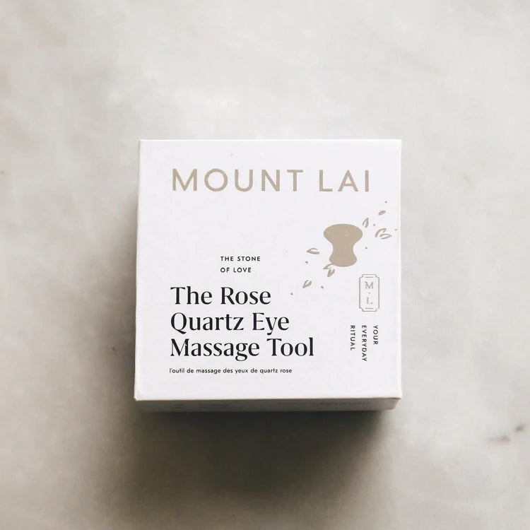 Mount Lai The De-Puffing Rose Quartz Eye Massage Tool
