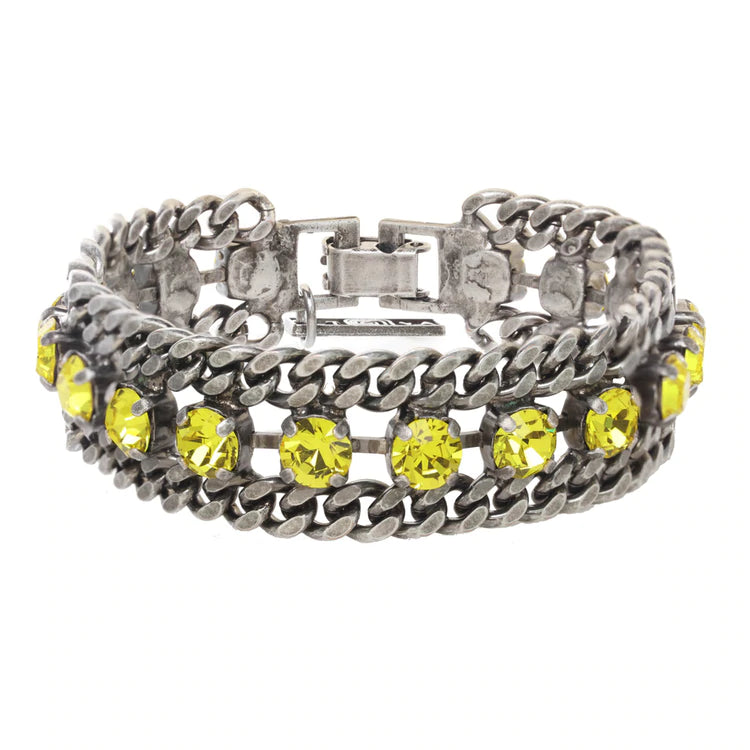 [PRE-ORDER] Tova Maeve Bracelet in Antique Silver Bright Yellow (Buy 2 Get 1 Free Mix & Match)