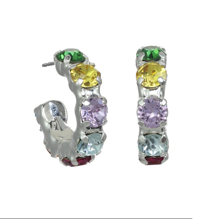 [PRE-ORDER] Tova Lola POP Hoops in Silver Rainbow (Buy 2 Get 1 Free Mix & Match)