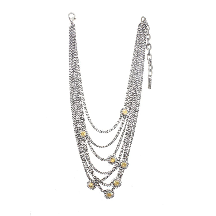 [PRE-ORDER] Tova Metallic Neck Mess Necklace in Antique Silver (Buy 2 Get 1 Free Mix & Match)