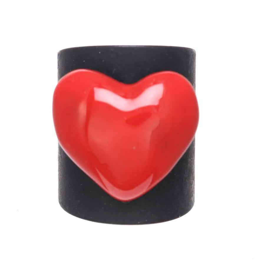 [PRE-ORDER] Tova Red / Smutt Puff Heart Ring (Buy 2 Get 1 Free Mix & Match)