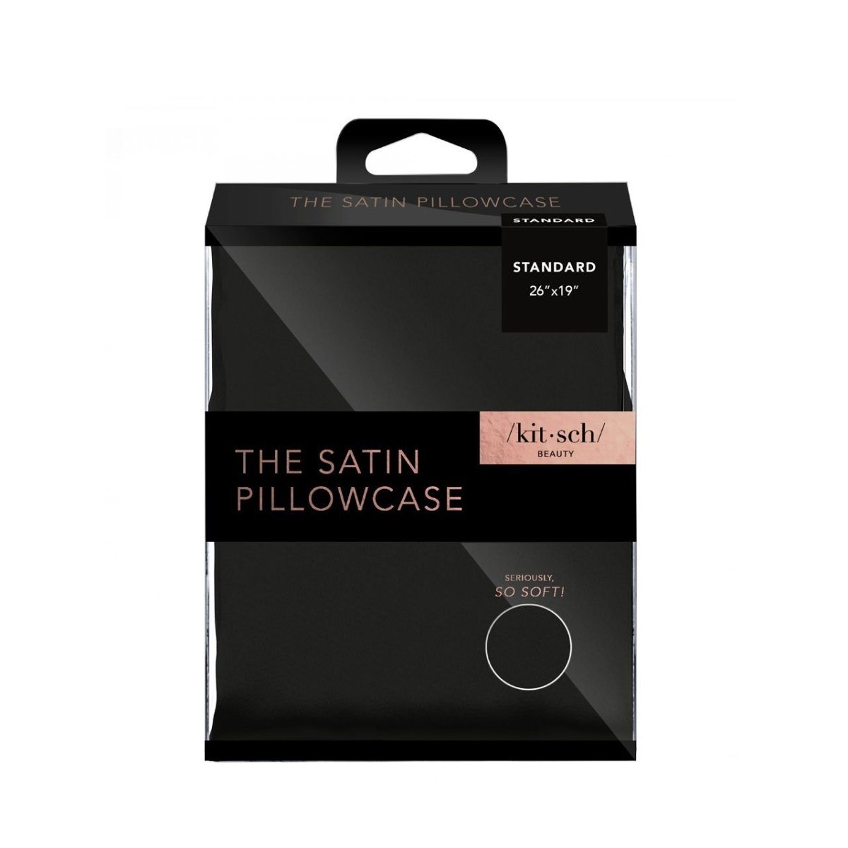 KITSCH Satin Pillowcase - Black