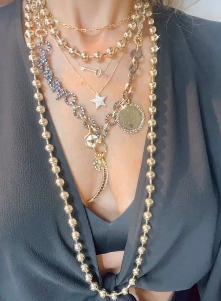 [PRE-ORDER] Tova Radmilla Long Necklace in Antique Gold (Buy 2 Get 1 Free Mix & Match)